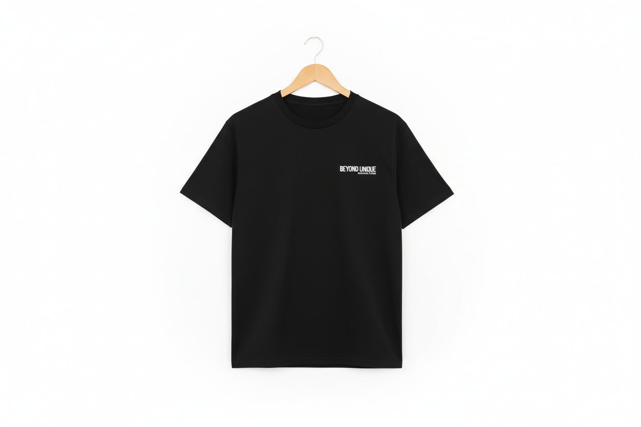BLACK TEE w/ White Font Logo letters Short sleeve T-Shirt all cotton
The "Memebers-T"  Mens T-shirt, cool unisex T-Shirt short sleeve available in various colors soft 50/50 cotton 